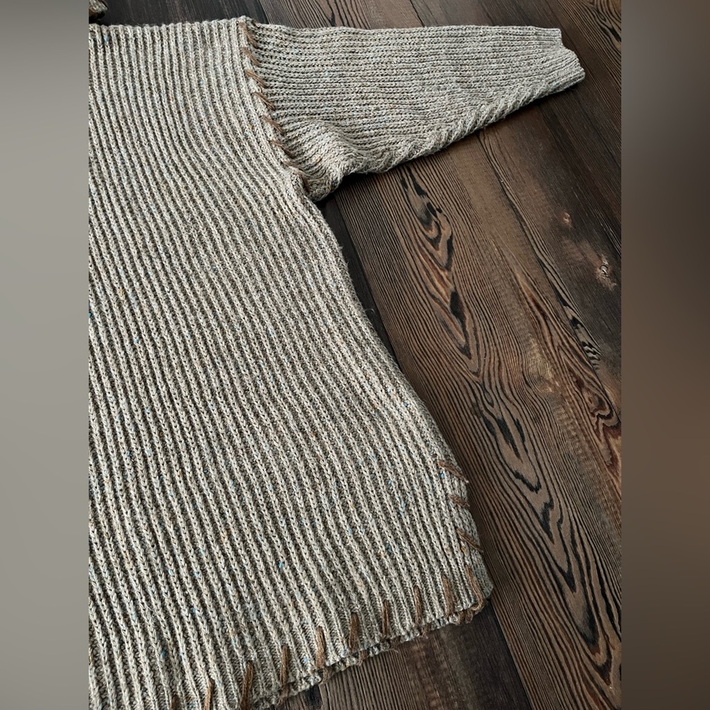 QPS Turtleneck Chunky Wool Sweater XL - Picture 5 of 13